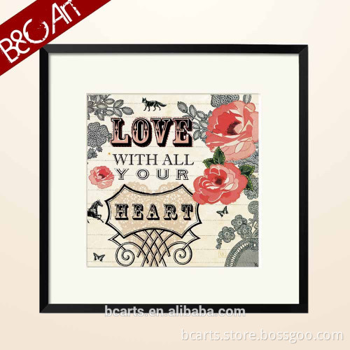 wholesale modern hotel decoration art love letter grapheme picture